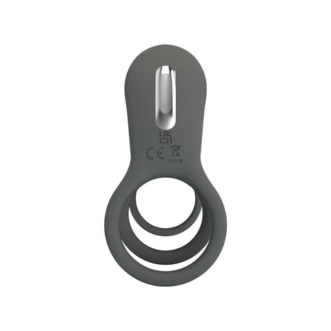 Pretty Love Jammy Master Vibrating Cock Ring Grey - Vibrating Cock Rings