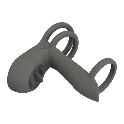 Pretty Love Jammy Master Vibrating Cock Ring Grey - Vibrating Cock Rings