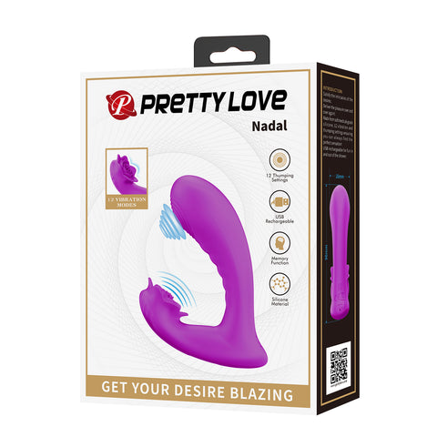 Pretty Love Nadal Rechargeable G-Spot Vibrator Purple - G-Spot Vibrators