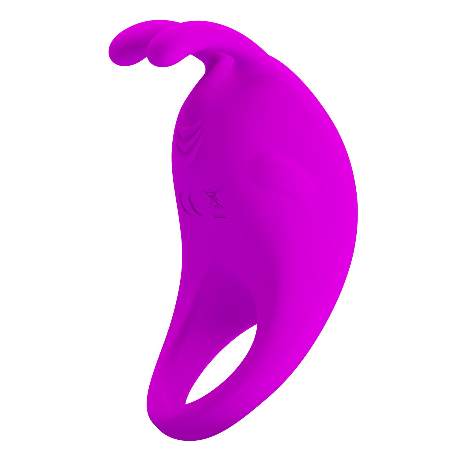 Pretty Love Rechargeable Rabbit Vibrator Cockring Purple Vibrating Cock Rings