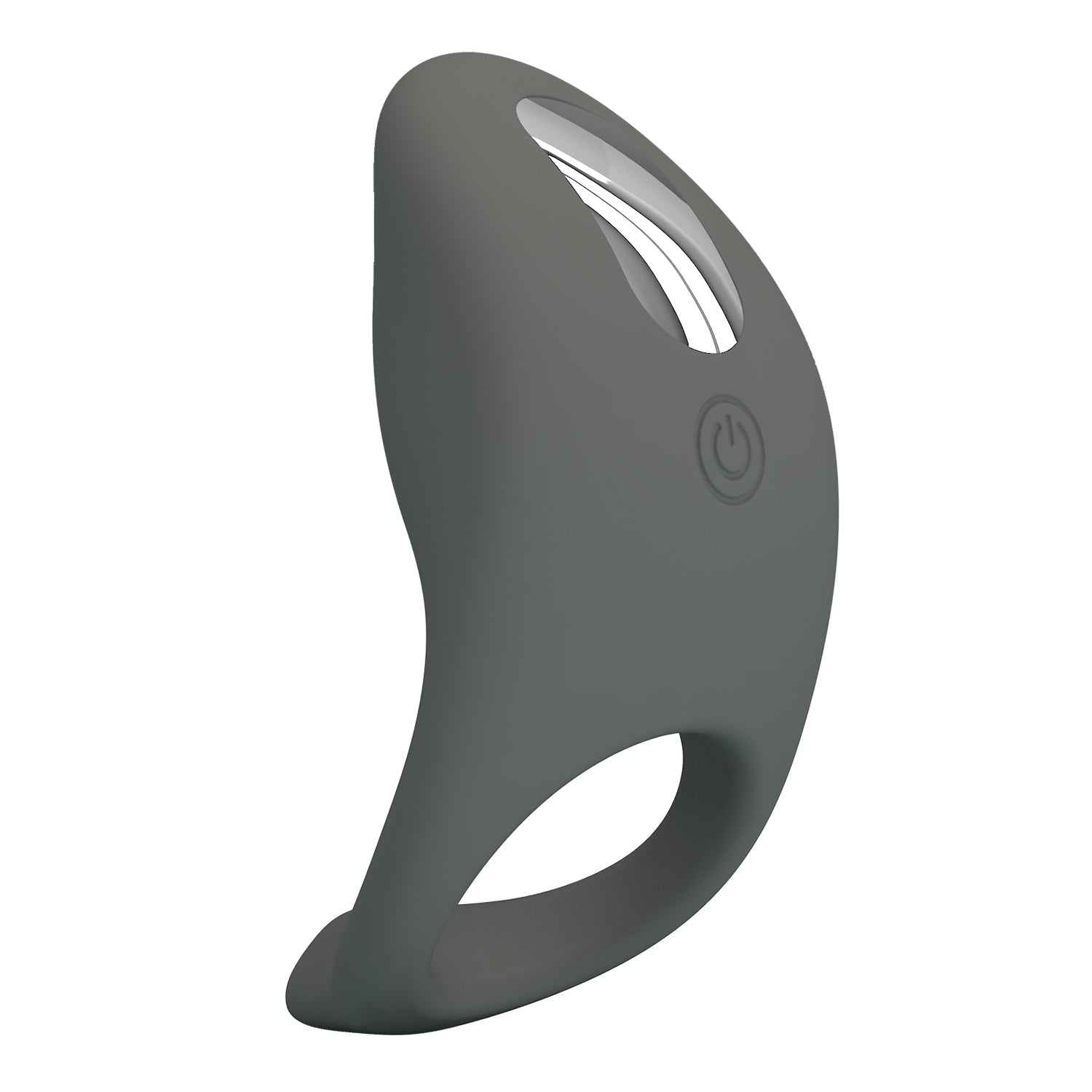Pretty Love Gemma Rechargeable Master Penis Ring Grey Vibrating Cock Rings