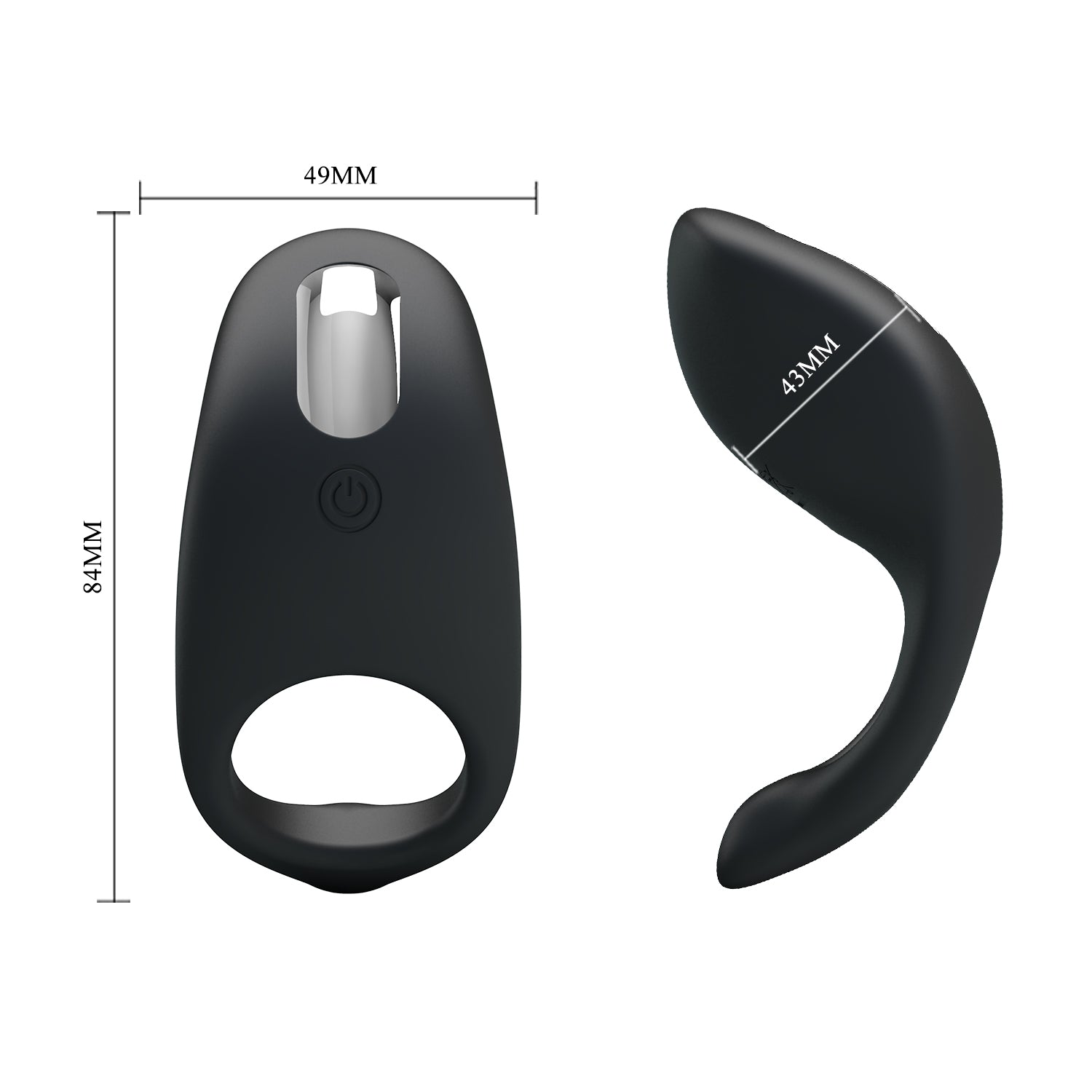 Party Up KING USB Rechargeable Mens Cock Ring Vibrating Cock Rings