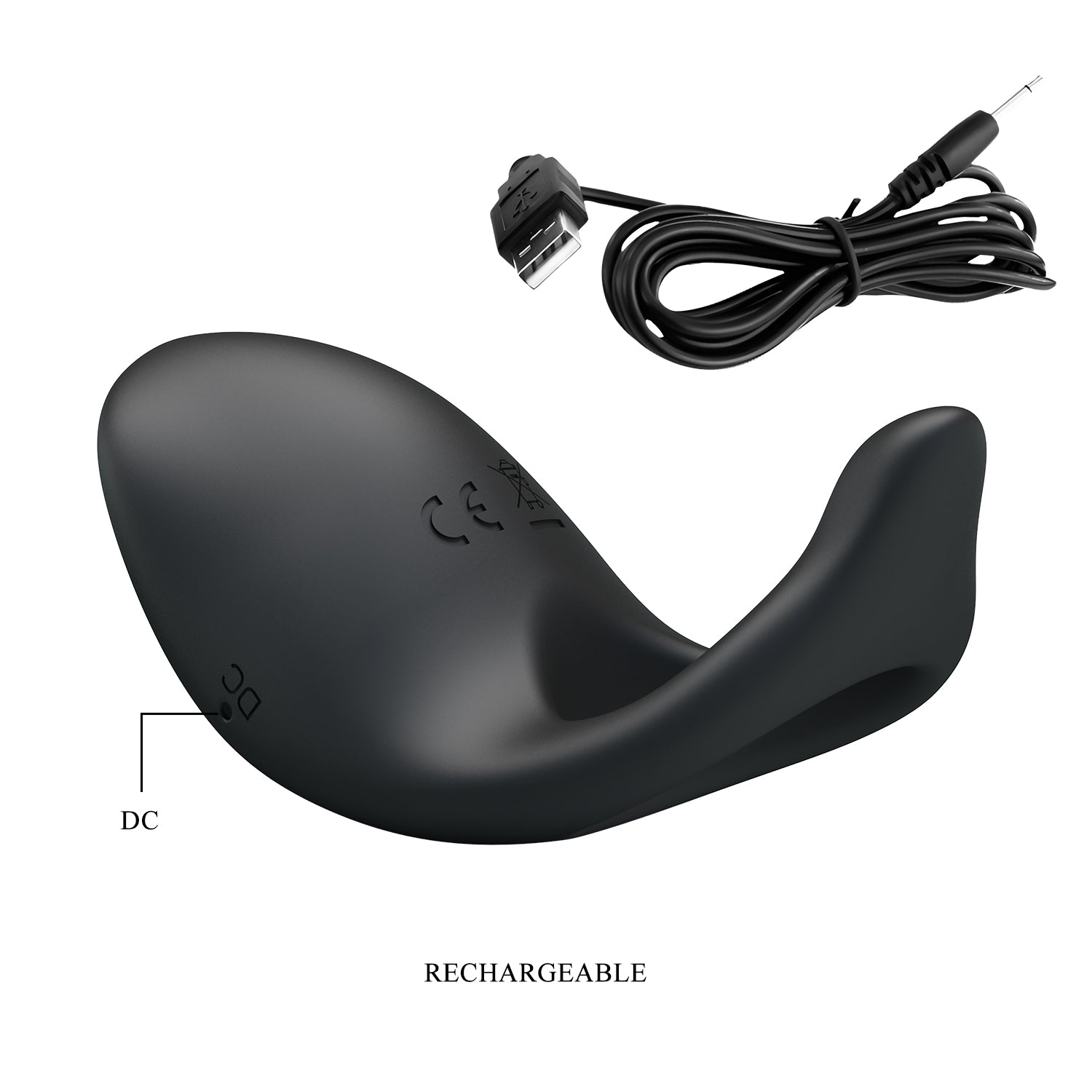 Party Up KING USB Rechargeable Mens Cock Ring Vibrating Cock Rings