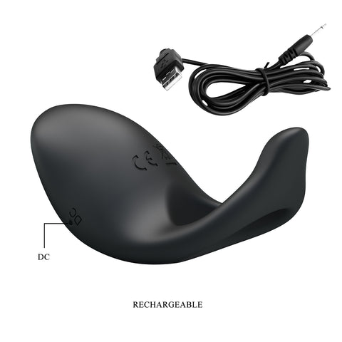 Party Up KING USB Rechargeable Mens Cock Ring - Vibrating Cock Rings