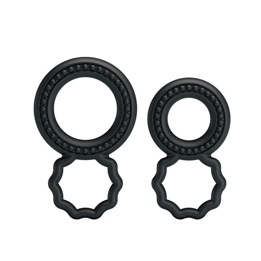 Baile Dual Pack Mens Stretchy Silicone Cock Ring - Stretchy Cock Rings