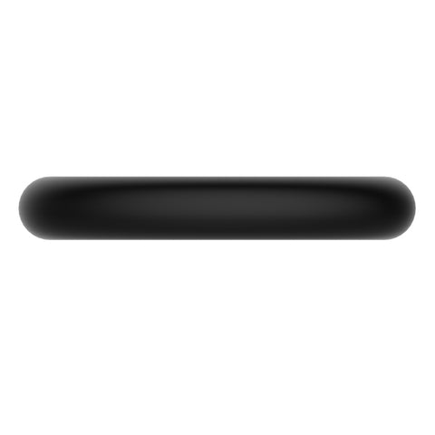 CRAZY BULL Silicone Oval Cock & Ball Ring Black - Ball and Cock Toys
