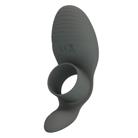 Pretty Love Cumulus Master Ring Erection Enhancer Grey - Vibrating Cock Rings