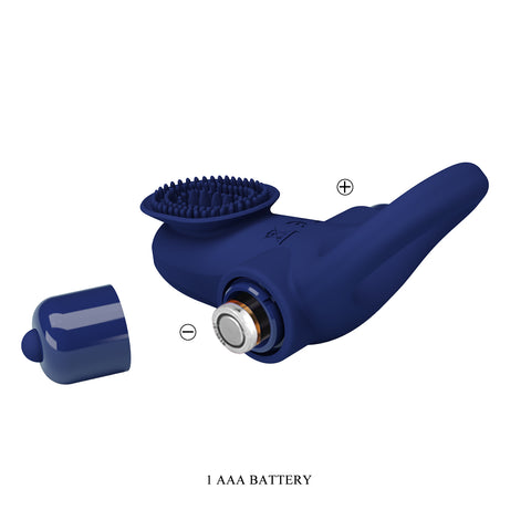 Pretty Love Palle Powerful Vibrating Penis Ring Navy Blue - Vibrating Cock Rings