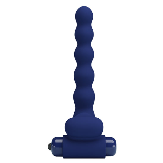 Pretty Love Ajmal Vibrating Mens Cock Ring Navy Blue - Vibrating Cock Rings