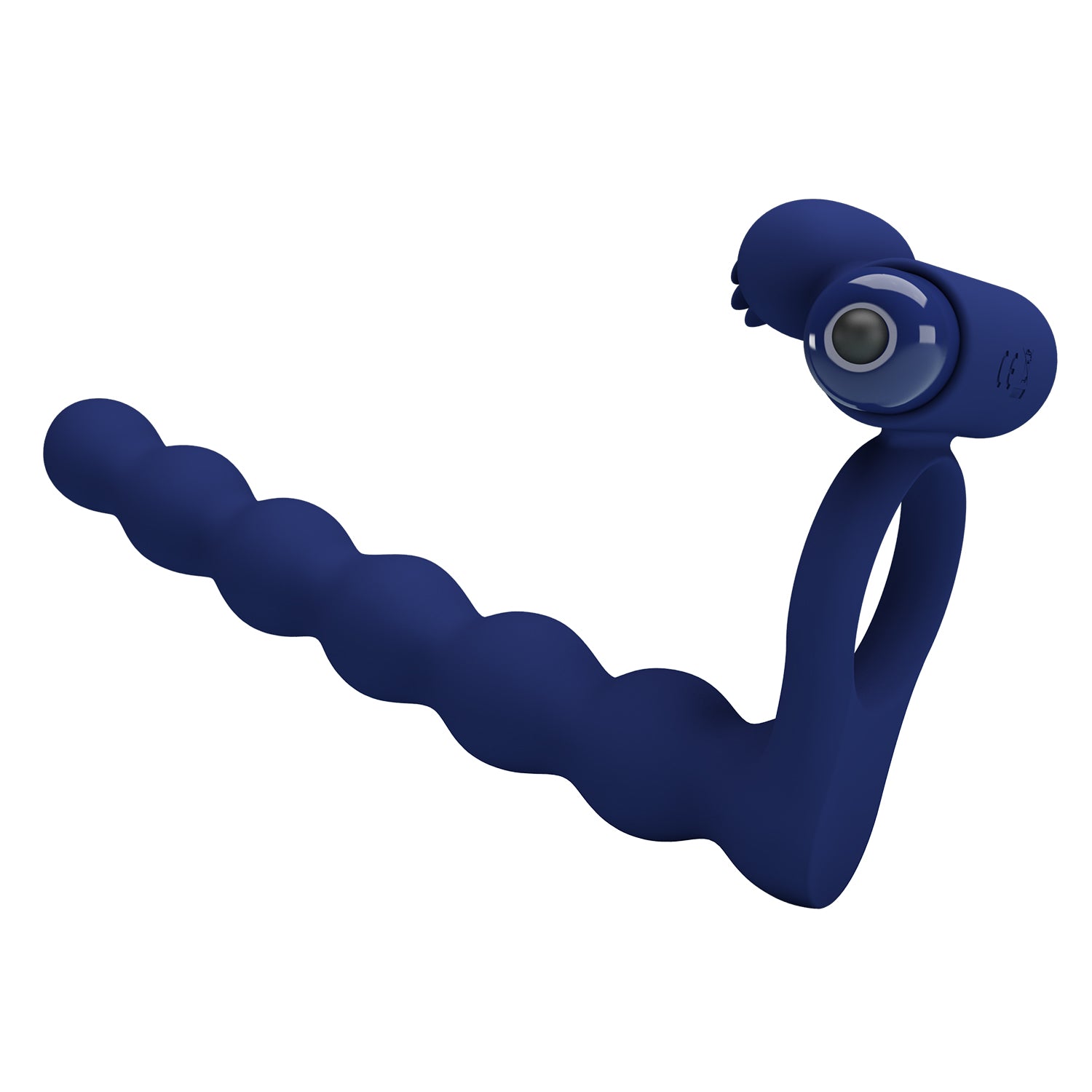 Pretty Love Ajmal Vibrating Mens Cock Ring Navy Blue Vibrating Cock Rings