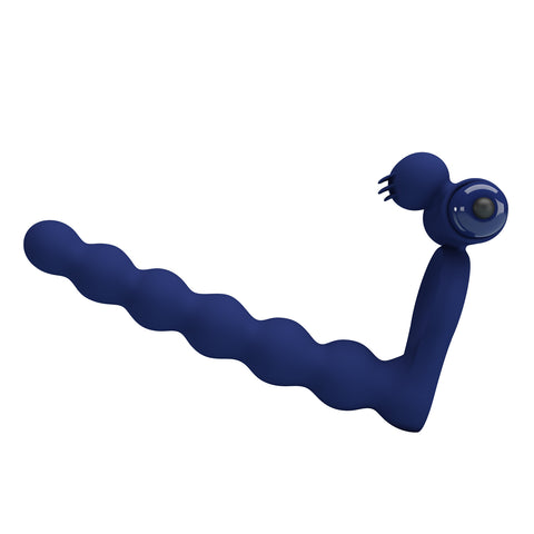 Pretty Love Ajmal Vibrating Mens Cock Ring Navy Blue - Vibrating Cock Rings