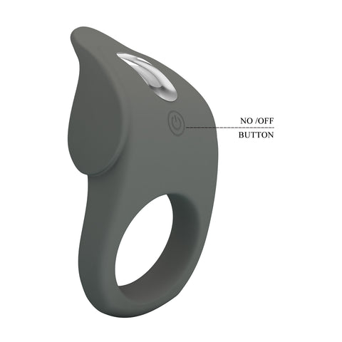 Pretty Love Alto Master 10 Functionc Cock Ring Grey - Vibrating Cock Rings