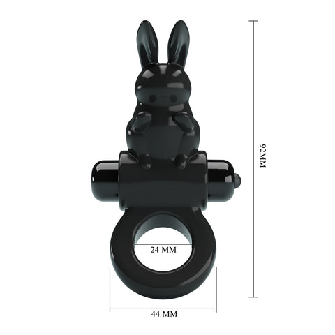 Pretty Love Exciting Vibrating Cock Ring With Rabbit Ears - Vibrating Cock Rings