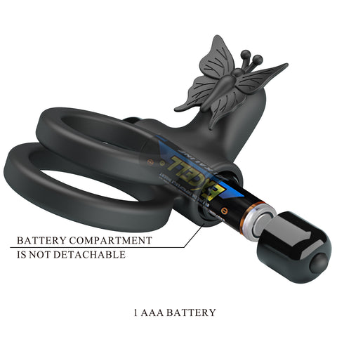 Pretty Love Vibrating Passionate Silicone Cock Ring IX - Vibrating Cock Rings