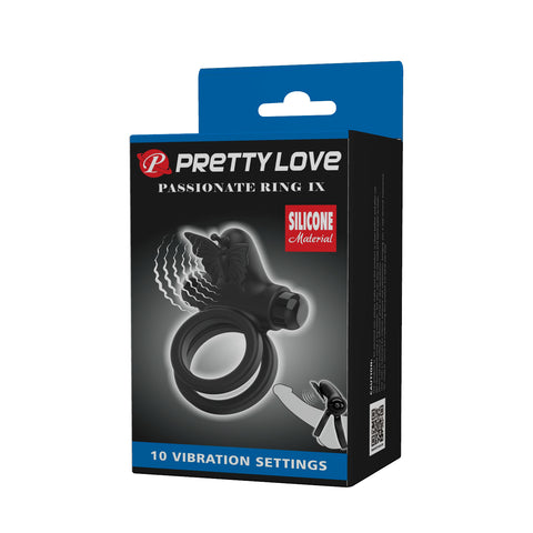 Pretty Love Vibrating Passionate Silicone Cock Ring IX - Vibrating Cock Rings