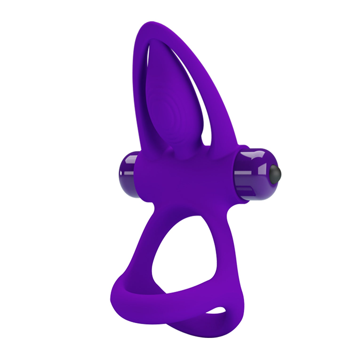 Pretty Love 10 Functions Stretchy & Vibrating Cock Ring Purple Vibrating Cock Rings