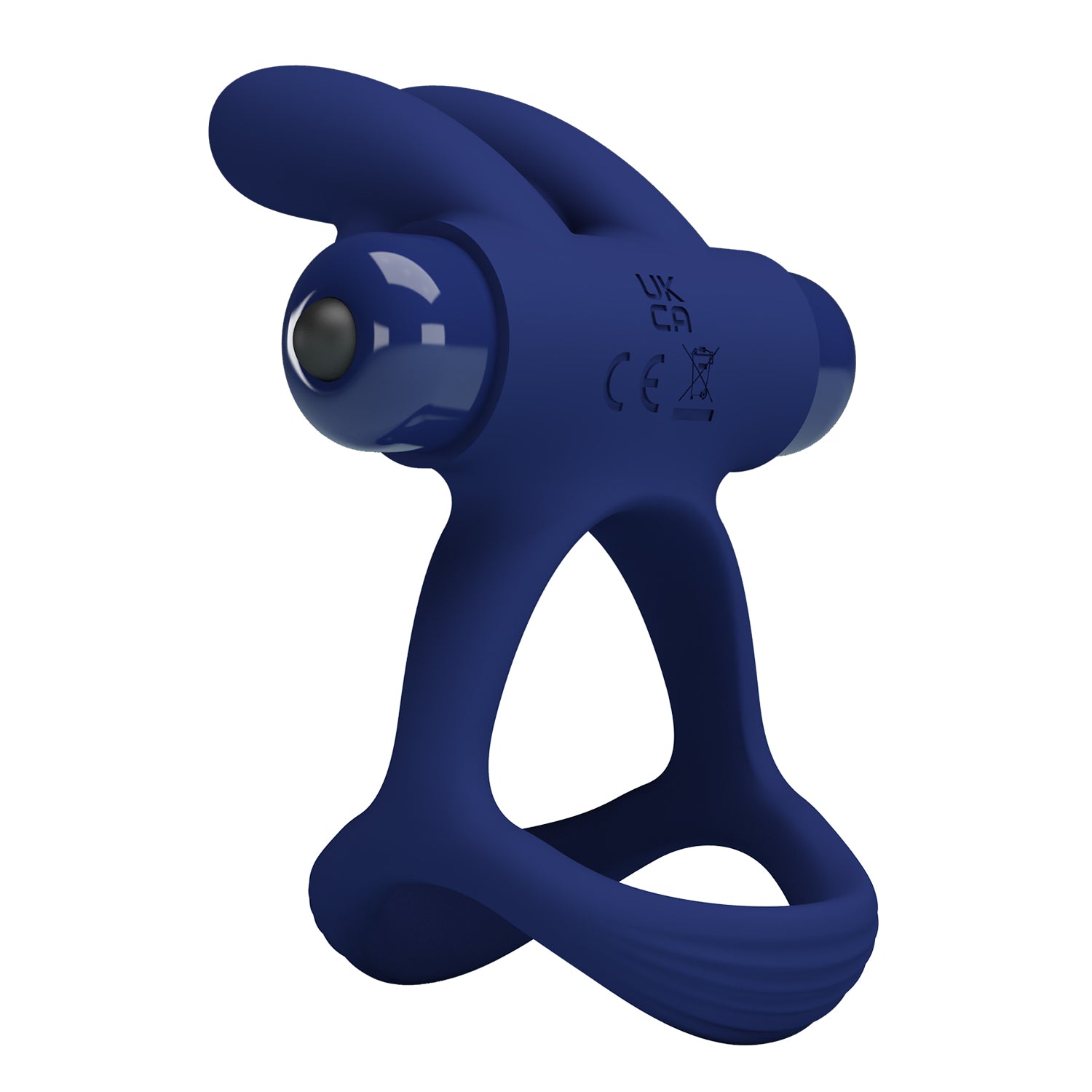 Pretty Love Luchito Powerful Vibrating Dick Ring Navy Blue Vibrating Cock Rings