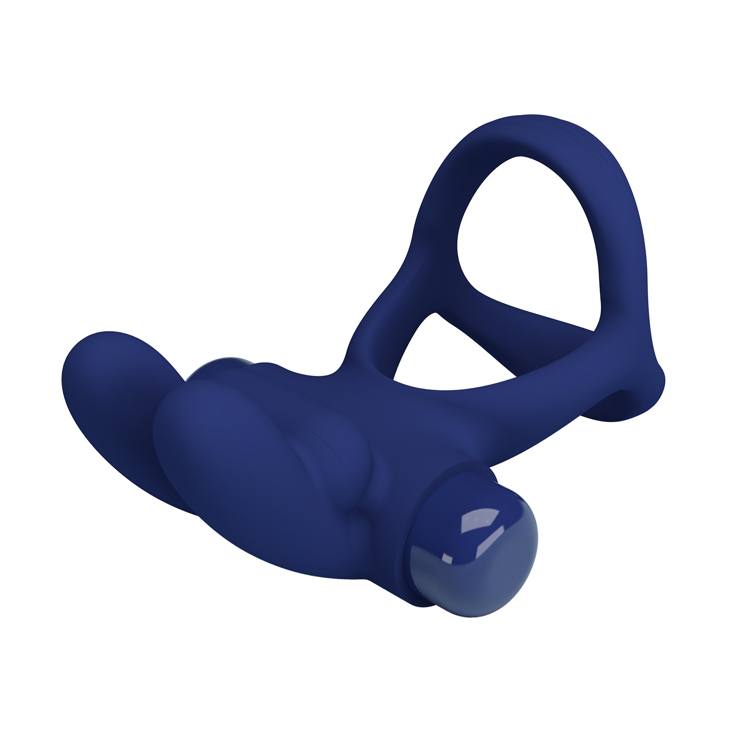 Pretty Love Francisco Male Vibrating Penis Ring Navy Blue Vibrating Cock Rings