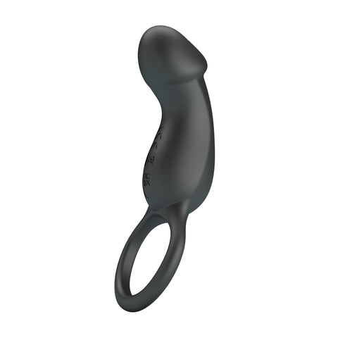 Pretty Love Super Power Trae Mens Cock Ring Black - Vibrating Cock Rings