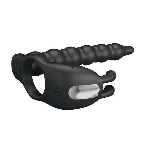 Pretty Love Blackney Rechargeable 7 Functions Cock Ring - Vibrating Cock Rings