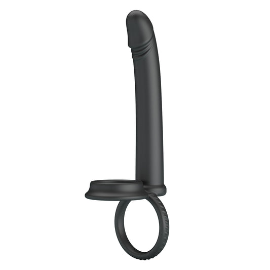 Party Up MARTIN Cock & Ball Rings with Double Penetrator - Vibrating Cock Rings