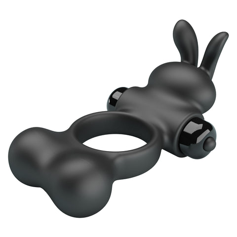 Baile Yusuf Vibrating Mens Cock Ring with Steele Balls - Vibrating Cock Rings