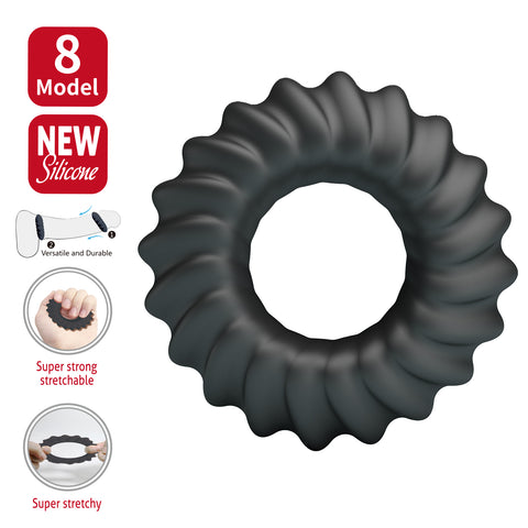 Baile Fitz Super Soft Mens Silicone Cock Ring No. 8 - Stretchy Cock Rings