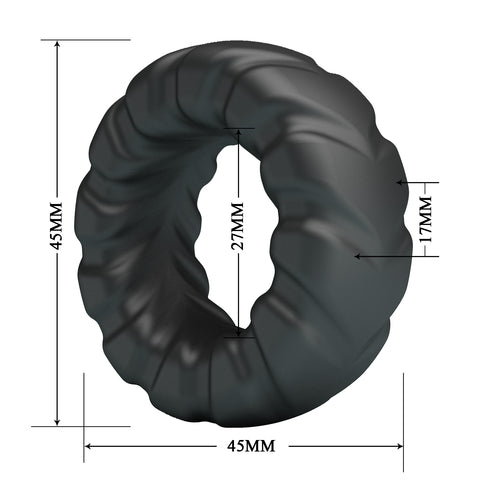 Baile Jeriko Super Soft Stretchy Silicone Cock Ring No. 1 - Stretchy Cock Rings