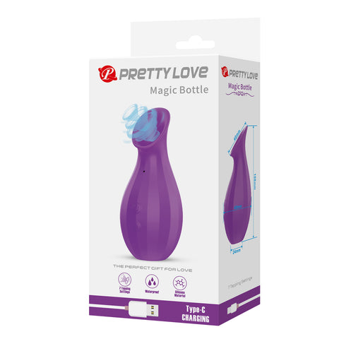 Baile Magic Bottle Rechargeable Clitoral Suction Vibrator - Clit Ticklers and Pulsators