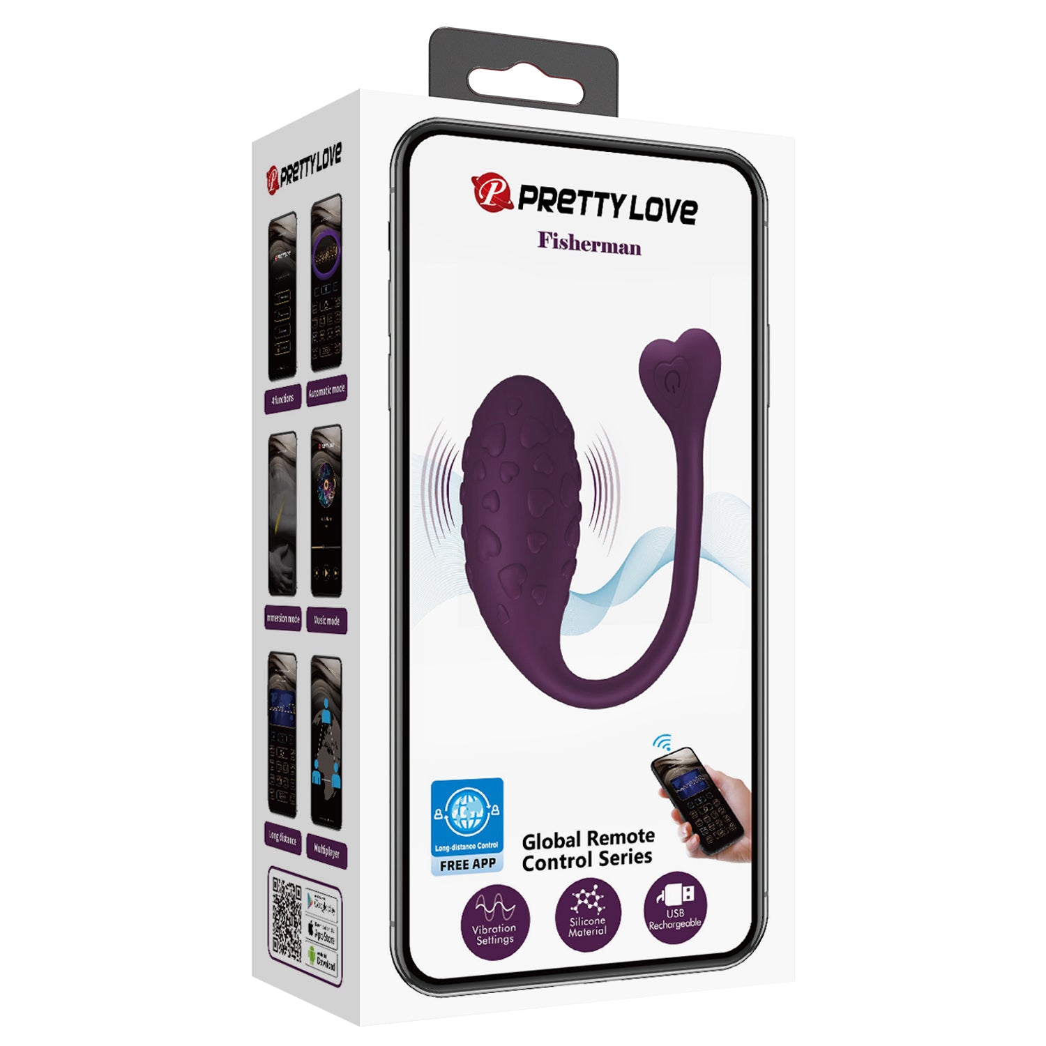 Baile Pretty Love FISHERMAN Mobile App Control Vibrator Love Eggs and Kegel Exercisers