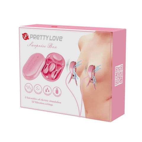 Pretty Love Surprise Box Multi Functions Nipple Clamps - Nipple and Clit Clamps