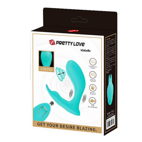 Pretty Love Idabelle 12 Functions Rechargeable Clitoral Stimulator - Clit Ticklers and Pulsators