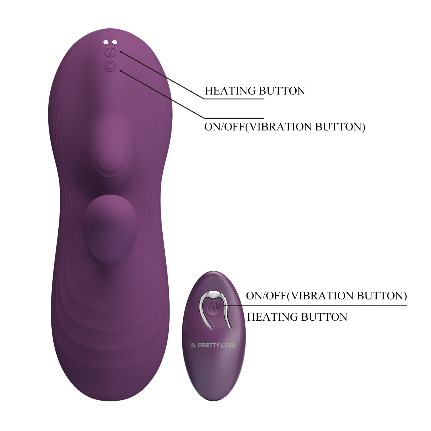 Baile Luka Rechargeable Remote Control Love Pad Vibrator G-Spot Vibrators