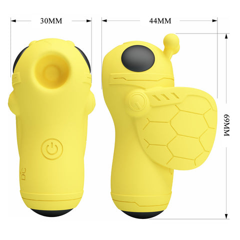 Pretty Love Magic Bee Rechargeable Finger Vibrator Yellow - Finger and Tongue Vibrators
