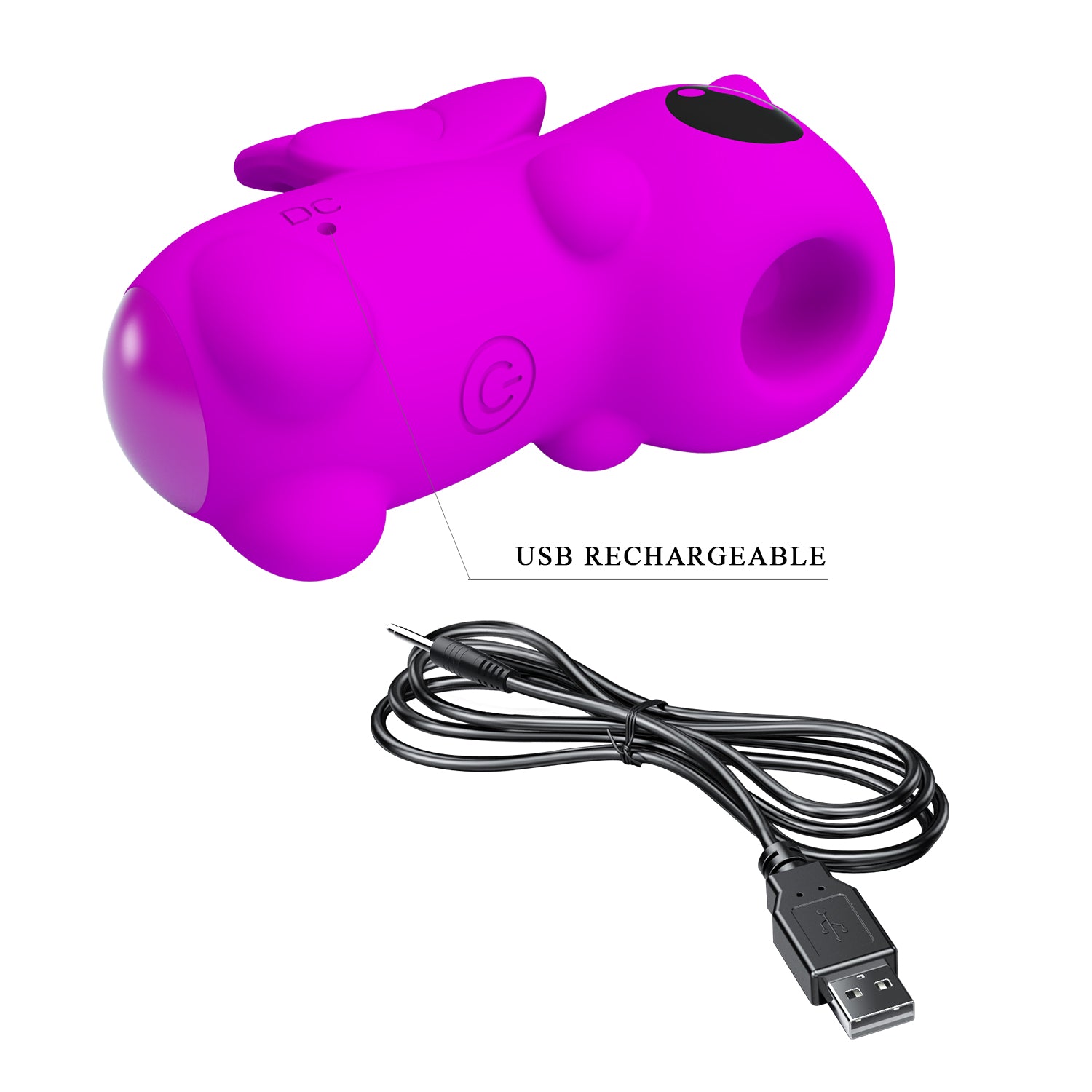 Pretty Love Magic Unicorn Vibrating Finger Massager Purple Finger and Tongue Vibrators