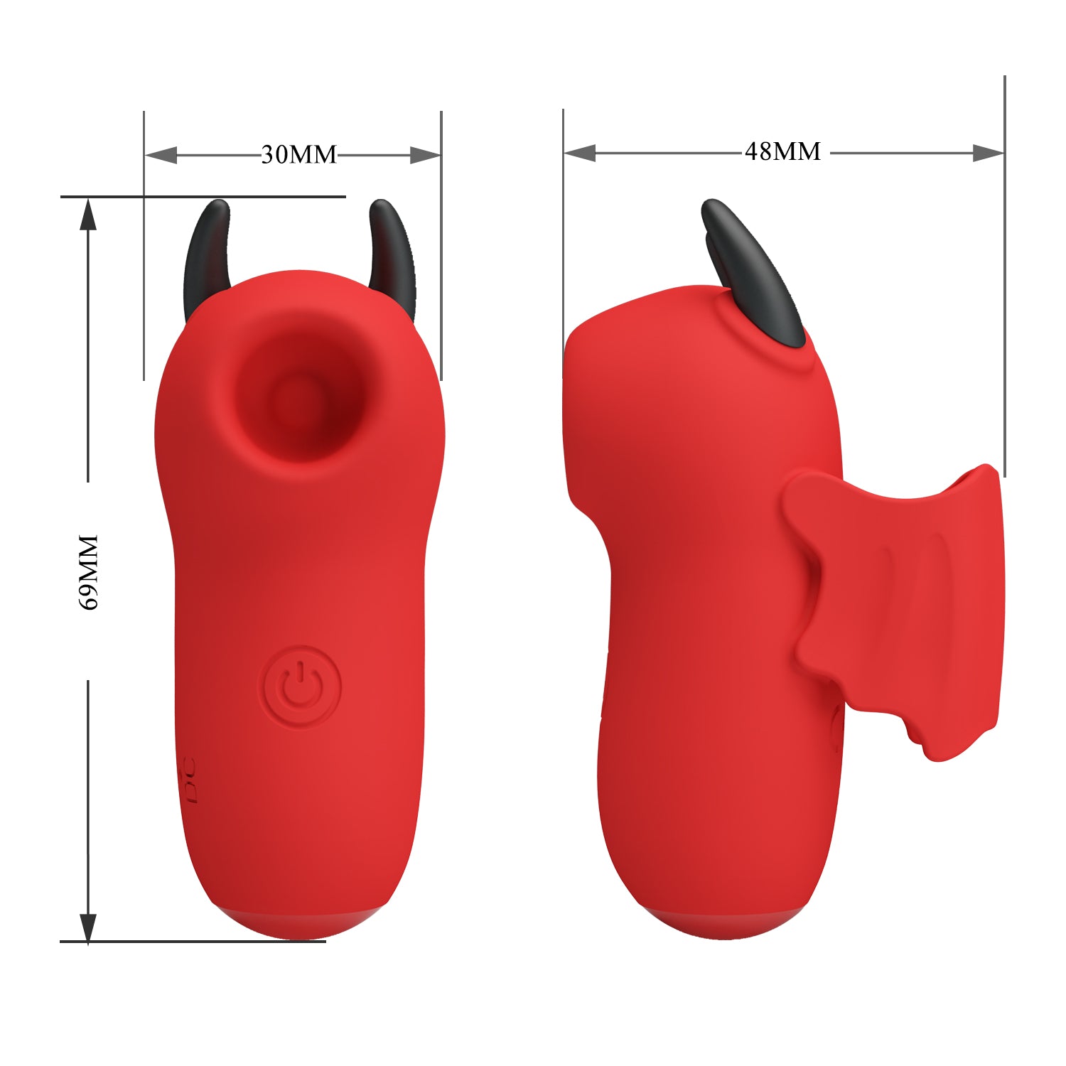 Pretty Love Rechargeable Magic Devil Finger Massager Finger and Tongue Vibrators