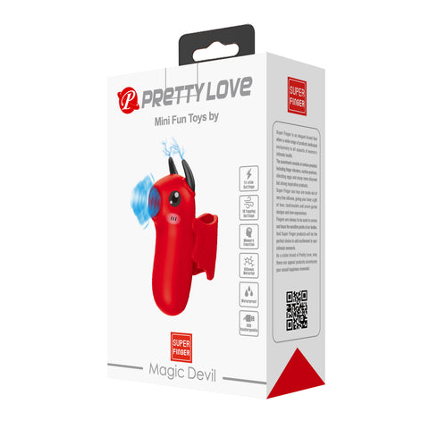 Pretty Love Rechargeable Magic Devil Finger Massager - Finger and Tongue Vibrators