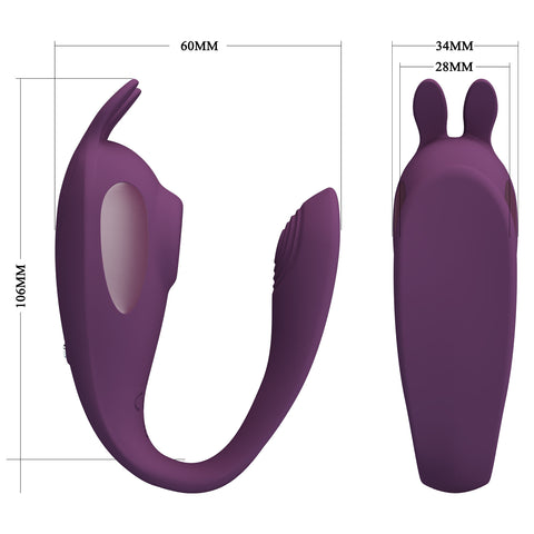Pretty Love Shey App Control Clitoral Stimulator Byzantium - Clit Ticklers and Pulsators