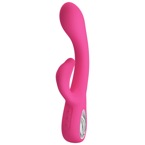 Pretty Love Fritz Rechargeable Rabbit Massager Pink - Rabbit Vibrators