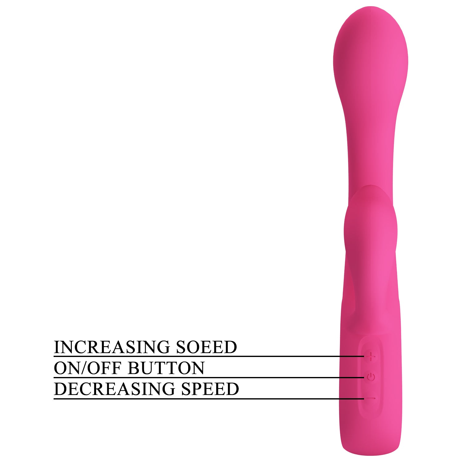 Pretty Love Fritz Rechargeable Rabbit Massager Pink Rabbit Vibrators