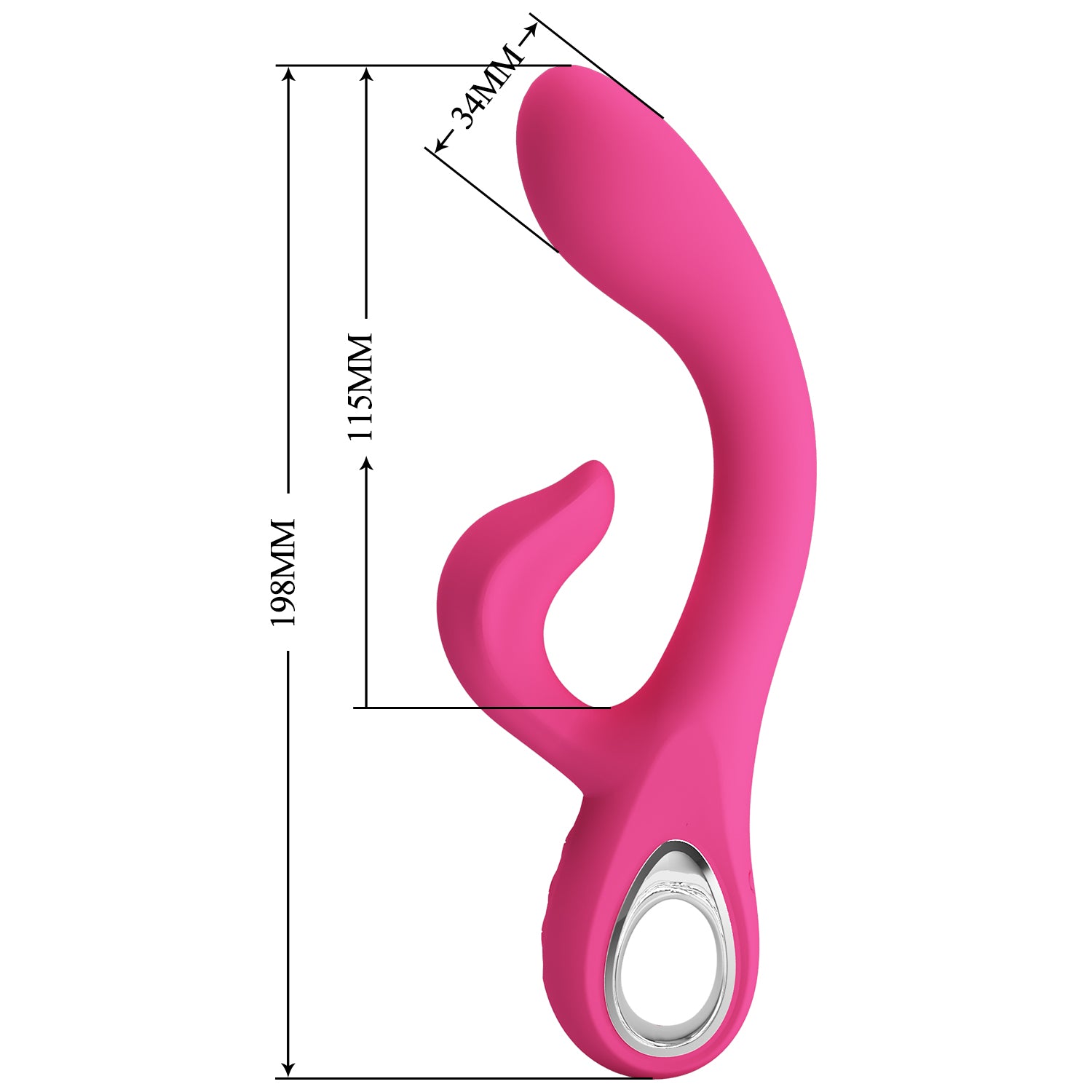 Pretty Love Fritz Rechargeable Rabbit Massager Pink Rabbit Vibrators