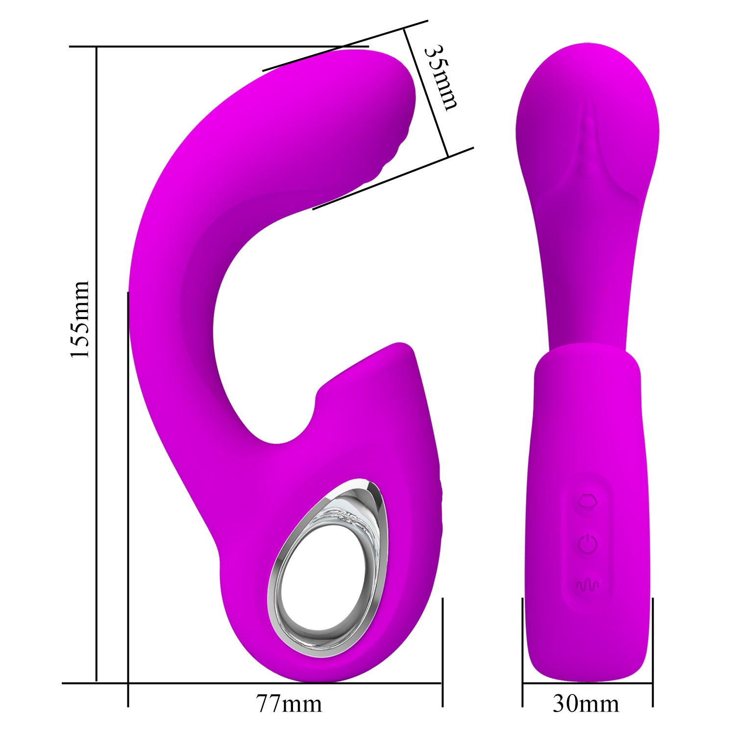 Baile Sibel Rechargeable Tapping G Spot Vibrator G-Spot Vibrators