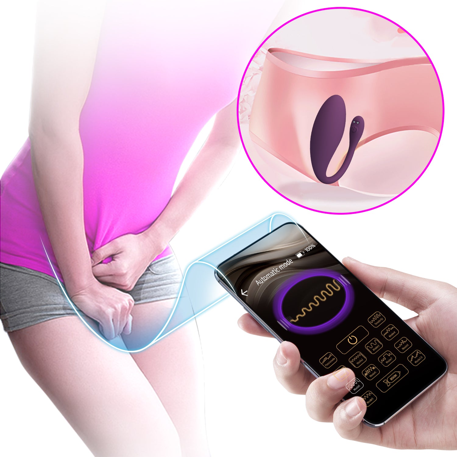 Baile Dora App Controlled Silicone Clitoral Stimulator Clit Ticklers and Pulsators