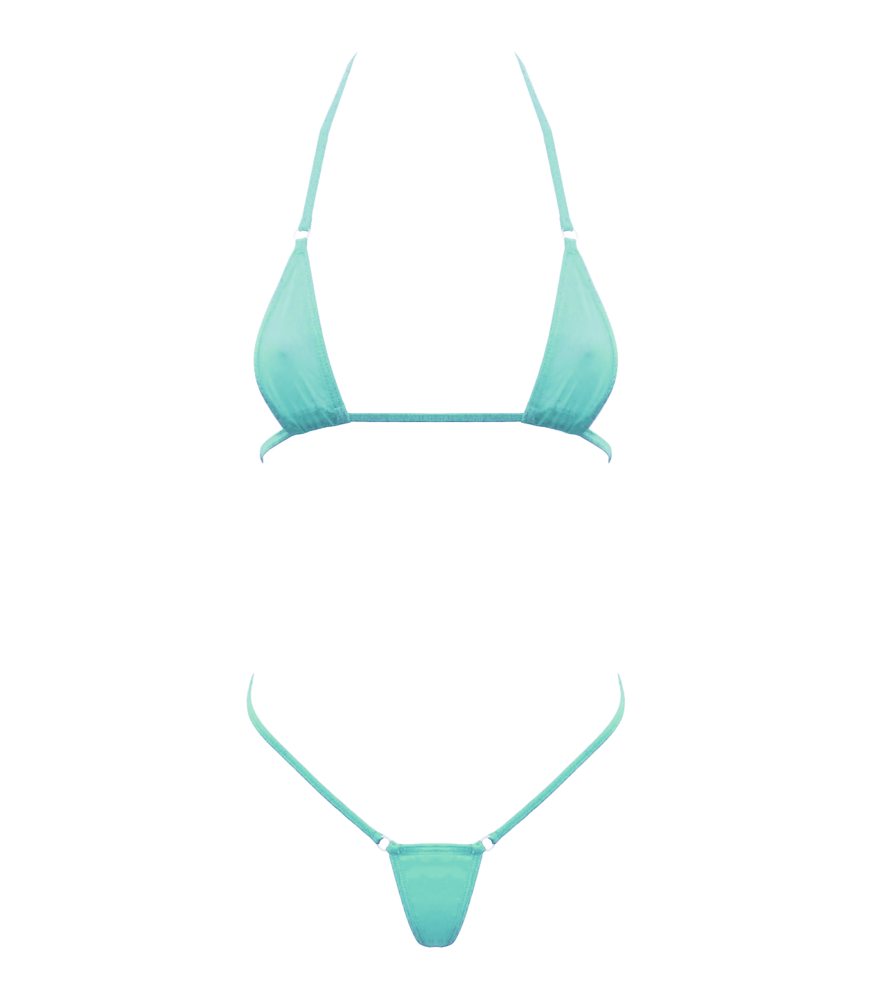 Love In Leather Spandex Fabrix Womens Micro Bikini - Bras and Bra Sets