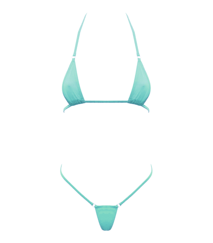 Love In Leather Spandex Fabrix Womens Micro Bikini - Bras and Bra Sets