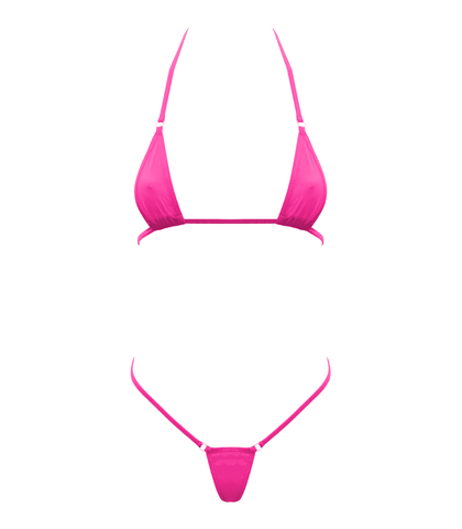 Love In Leather Spandex Fabric Womens Micro Bikini - Bras and Bra Sets