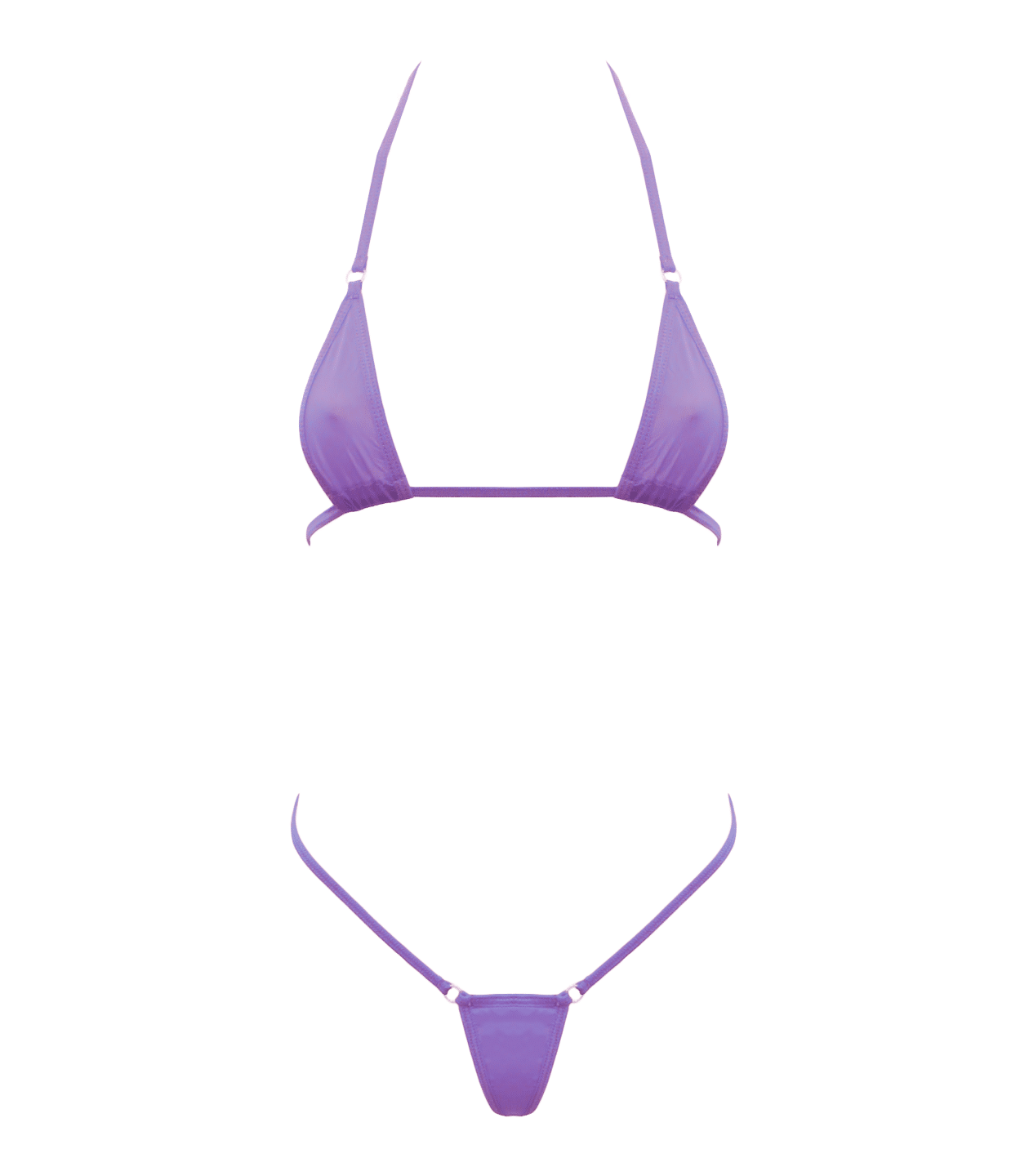 Love In Leather Spandex Fabrix Womens Micro Bikini - Bras and Bra Sets