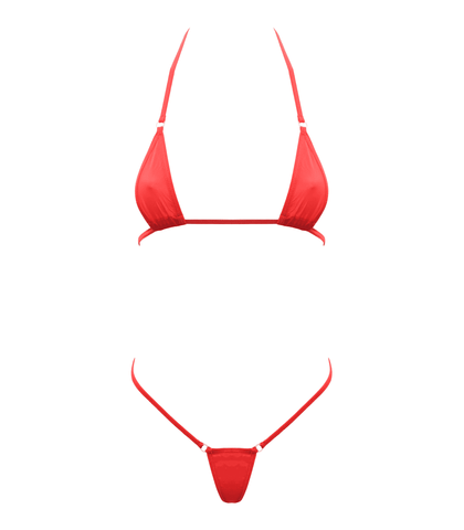 Love In Leather Spandex Fabric Womens Micro Bikini - Bras and Bra Sets