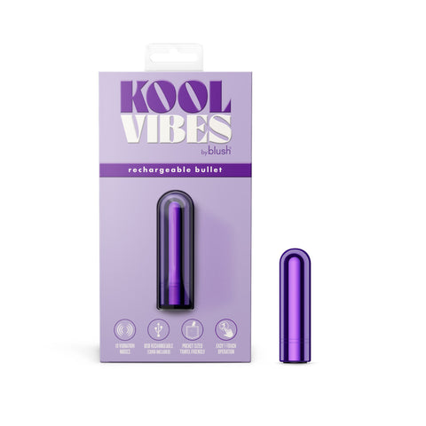 Blush Kool Vibes 2.5” Rechargeable Mini Bullet Vibrator - Bullet Vibrators