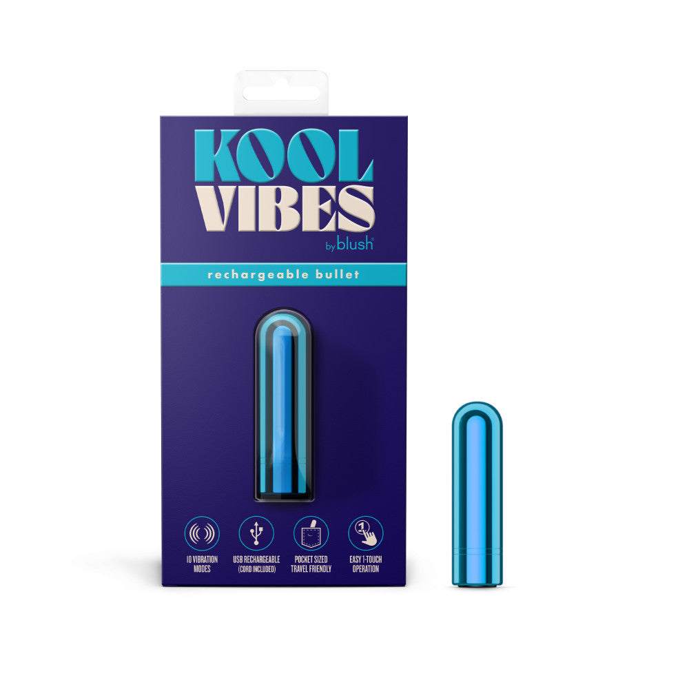 Blush Kool Vibes 2.5” Rechargeable Mini Bullet Vibrator Bullet Vibrators